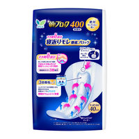 【生理用品】 ナプキン 特に多い夜用 羽つき 40cm ロリエ 朝までブロック400 1個（10枚） 花王