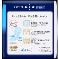 【生理用品】 ナプキン　多い夜用　羽つき　30cm　ロリエエフ　しあわせ素肌　1個（10枚入）　花王