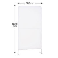 アイリスオーヤマ クロススクリーン 幅80×高さ160cm パーテーション 間仕切り 取り外して丸洗い可能 ホワイト WGS-1600 １台 オリジナル