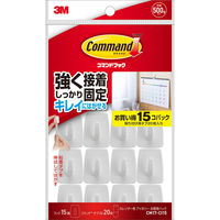 スリーエム(3M) コマンド フック 壁掛け 傷つけ ない きれいにはがせる カレンダー用 耐荷重500g 1パック CM17-CI15