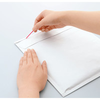 クッション封筒 ポップクッション 文庫本・小物用 白 開封テープ付き 1箱（200枚入） ユニオンキャップ