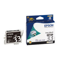 エプソン (EPSON) ICBK33(イルカ) 純正インクカートリッジ フォトブラック 1個