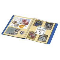 コクヨ スクラップブックS スパイラルとじ 固定式 A4 クラフト 青 1冊