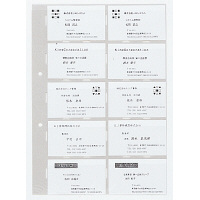 キングジム　名刺ホルダーS型　台紙（ヨコ型名刺入れ用）　89D　1袋（10枚入）