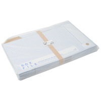 プラス　ボックスファイル（エコノミータイプ）　A3　ブルー　1袋（5冊入）