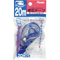 ぺんてる　修正テープ20m　5mm幅　XZT505W　1箱（10個入）