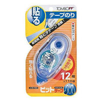 トンボ鉛筆 テープのり ピットテープM 本体 のり幅12mm PN-MS12（直送品）