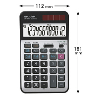 シャープ　経理仕様電卓　ナイスサイズ　EL-N942-X　1個