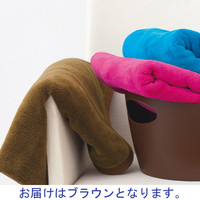 マイクロファイバーひざ掛け　ブラウン×ブラウン　1枚