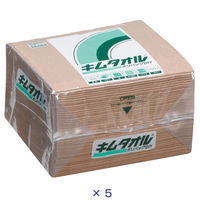 【ペーパーウエス】 日本製紙クレシア キムタオル ブラウンポリパック 1セット（250組：50組入×5パック）