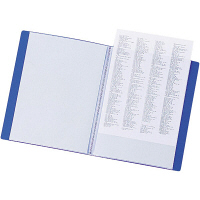 リヒトラブ　リクエスト　クリヤーブック　B4タテ　20ポケット　青　G3211