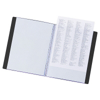 リヒトラブ(LIHIT LAB.) リクエスト クリヤーブック A4タテ 20ポケット 黒（ブラック） G3201-24