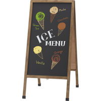 レイメイ藤井　アンティークA型ブラックボード　両面タイプ　Lサイズ　マグネット使用可　1台