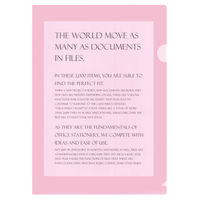 プラス カラークリアホルダー A4 ピンク 1セット(30枚) ファイル 89344