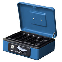 プラス 小型手提金庫　ＣＢー060Ｇ　ブルー CB-060G BL 1個（直送品）