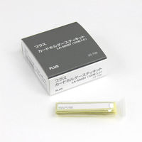 プラス 粘着剤付カードホルダー 100枚 LA-500ST 1箱（直送品）
