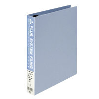 プラス　4リングバインダー　ＦＬー102ＲＢ　Ａ4Ｓ　40ｍｍ　青　　FL-102RB BL　1冊　　（直送品）