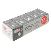 プラス ダブルクリップ 大 黒 CP-103-10P 1パック(100個)（直送品）