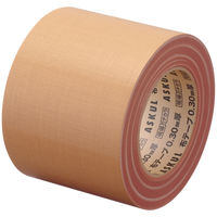 【ガムテープ】 現場のチカラ 布テープ 重梱包用ストロング 0.30mm厚 幅100mm×長さ25m 茶 アスクル 1箱（18巻入）  オリジナル