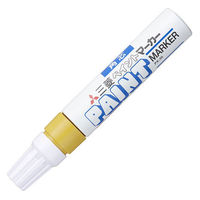 三菱鉛筆(uni) ペイントマーカー 太字角芯 黄 油性マーカー PX-30 5本