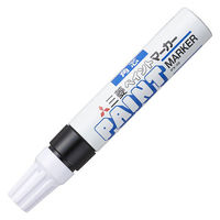 三菱鉛筆(uni) ペイントマーカー 太字角芯 黒 油性マーカー PX-30 5本