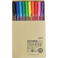 プロッキー 水性サインペン 細・極細ツイン 10色セット×5箱 三菱鉛筆 uniユニ