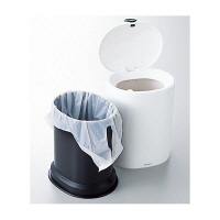 マーナ　トイレポットW　ポット（ゴミ入れ）　W072W　1セット（2個）