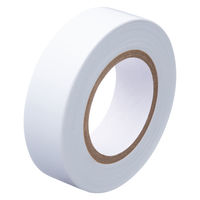 現場のチカラ ビニールテープ 白 幅19mm×長さ10m アスクル 1パック（10巻入）  オリジナル