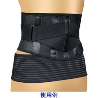 山田式ブラック腰らくらくコルセット骨盤ベルト付　M 300242 1個　ミノウラ 腰サポーター コルセット 腰痛ベルト