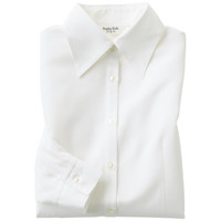 nuovo(ヌーヴォ)　事務服　長袖ブラウス　ホワイト　9号　フォーク　SB7502　1着