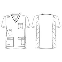 ナガイレーベン 男女兼用上衣 FT-4497 1枚　スクラブ