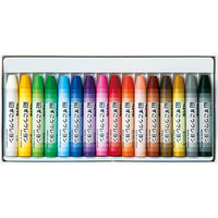 ぺんてる ずこうクレヨン 極太16色 PTCG1-16 1パック（16色入）