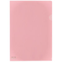 リヒトラブ カラークリヤーホルダー 桃 A4タテ F78-12 1セット（5枚：1枚×5）