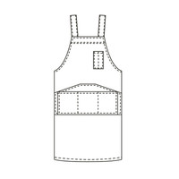 【ワークエプロン】 アスクル「現場のチカラ」 マルチエプロン フリー ブラック 1枚  オリジナル