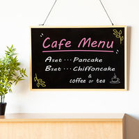 アスクル　ブラックボード　A1　ナチュラル　マグネット使用可　1枚　 オリジナル