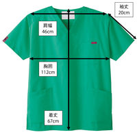 フォーク スクラブ エメラルド M 7000SC-12 1枚　スクラブ