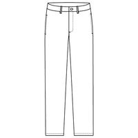 フォーク フィットストレートパンツ ホワイトM 6008NS-1-M 1枚　白衣