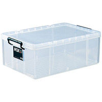 【フタ式収納】　天馬　 ロックス　660M　クリア　幅44.0×奥行66.0×高さ24.3cm　1個