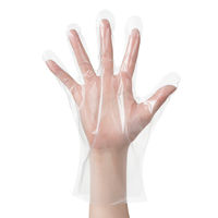 伊藤忠リーテイルリンク　内エンボス手袋　クリア　ポリエチレン　Mサイズ　LDT-M　1箱（100枚入）（使い捨てグローブ）