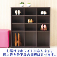 アスプルンド　シューズラック　15足　ホワイト　1台