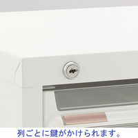 【設置込】アスプルンド A4クリアケースキャビネット(鍵付) 深型3列9段 1台（取寄品）