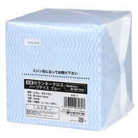 抗菌 カウンタークロス ハーフ ブルー 約30×30cm 1セット（1パック（100枚入）×3）