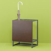 アスクル おもてなしスタイル 傘立て 30本用 ダークブラウン 幅514×奥行384×高さ628mm 1台  オリジナル