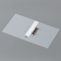 セキセイ　ロックリングファイル　D型2穴　A4タテ　背幅43mm　クリアー　F-532-90　30冊