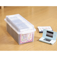 CDボックス CDB-35 クリア/ホワイト アイリスオーヤマ