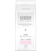 日本製紙クレシア　SCT　ウェットガード　70M24C　詰替用　77055　1個（70枚入）