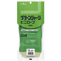 【ビニール手袋】 ショーワグローブ グリーンジャージ No.600 LL 1双