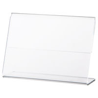 アスクル　片面用L型カード立て　サインホルダー　B8横　1セット（10個：1個×10）　 オリジナル