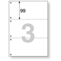 プラス　マルチプリンタ用紙　3面6穴　TY-236MS　1箱（2500枚入）