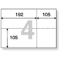 プラス　マルチプリンタ用紙　4面EIAJ対応　TY-240EMS　1箱（2500枚入）